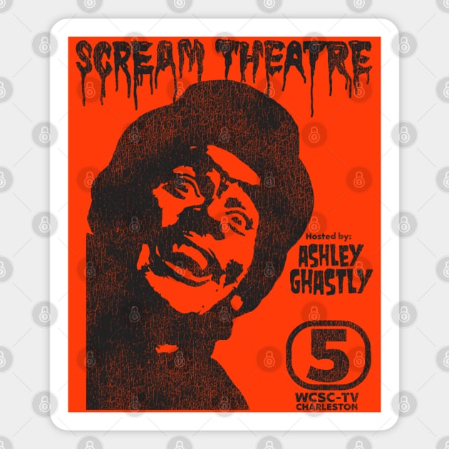 Ashley Ghastly Scream Theatre Horror Host WCSC Magnet by darklordpug